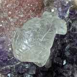 Quartz Three Legged Toad Feng Shui Carving~CRTLTQTZ