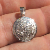 Sterling Silver Mayan Calander Pendant JSSMACAS