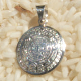 Sterling Silver Mayan Calander Pendant JSSMACAS