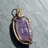 Wire Wrapped Charoite Pendant