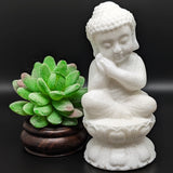 White Jade Sitting Buddha~CRWJSITB