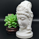 White Jade Kuan Yin-Large~CRWJKYLG