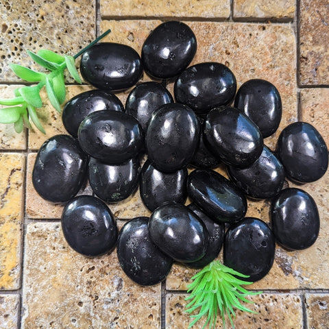 Black Tourmaline Palm Stone- CRBTPALM