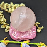 Rose Quartz Sphere~CRRQSPHL