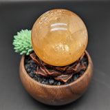 Honey Calcite Sphere~CRHNCS04