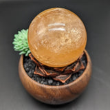 Honey Calcite Sphere~CRHNCS05