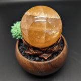 Honey Calcite Sphere~CRHNCS05