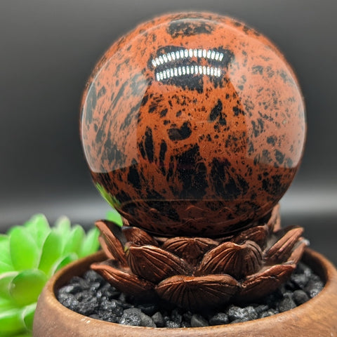 Mahogany Obsidian Sphere~CRMOSPH1