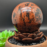 Mahogany Obsidian Sphere~CRMOSPH1