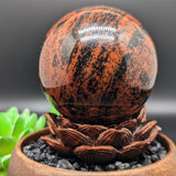 Mahogany Obsidian Sphere~CRMOSPH2