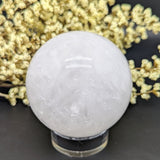 Snow Quartz Sphere~CRSNQTZ4