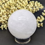 Snow Quartz Sphere~CRSNQTZ4