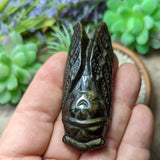 Gold Sheen Obsidian Cicada- CRGSOCIC