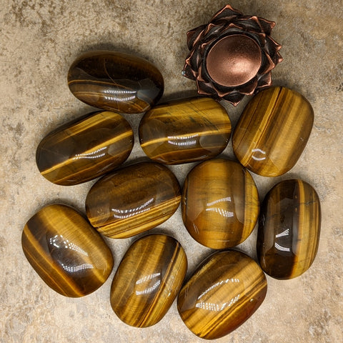 Tiger Eye Palm Stone~Large~CRTEPALM