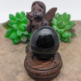 Black Tourmaline Palm Stone~CRBTPS02