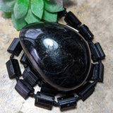 Black Tourmaline Palm Stone~CRBTPS03