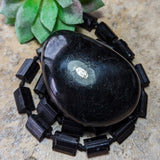 Black Tourmaline Palm Stone~CRBTPS03