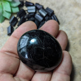 Black Tourmaline Palm Stone~CRBTPS04