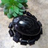 Black Tourmaline Palm Stone~CRBTPS05