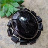 Black Tourmaline Palm Stone~CRBTPS10