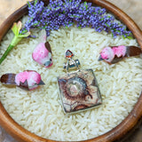 Birds Eye Rhyolite & Garnet Pendant~JSSBERP4
