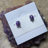 Charoite Post Earrings~JSSCEAR2