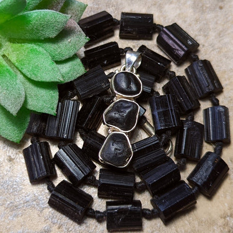 Black Tourmaline Pendant- JSSBLKT2
