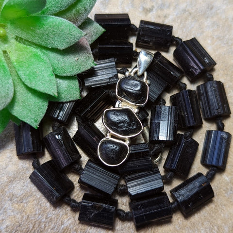 Black Tourmaline Pendant- JSSBLKT3