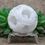 White Jade Chinese Puzzle Ball~CRWJDPZB