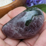 Purple Anhydrite & Epidote Palm Stone~CRPAPA11