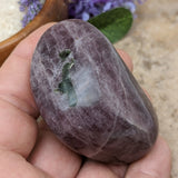 Purple Anhydrite & Epidote Palm Stone~CRPAPA20