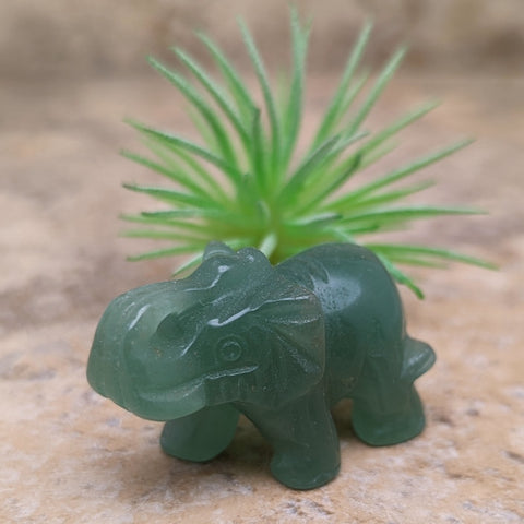 Green Aventurine Elephant~CRGRELEP