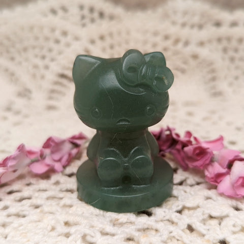 Green Aventurine "Hello Kitty"~CRGRAHKY