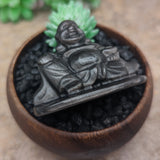 Silver Sheen Obsidan Laughing Buddha~CRSSOLB2