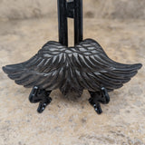 Silver Sheen Obsidan Angel Wings~CRSSOAWG