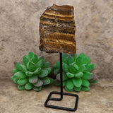 Tiger Eye Chunk on Metal Stand~CRTESTND