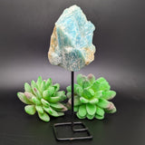 Amazonite Chunk on Metal Stand~CRAMSTND