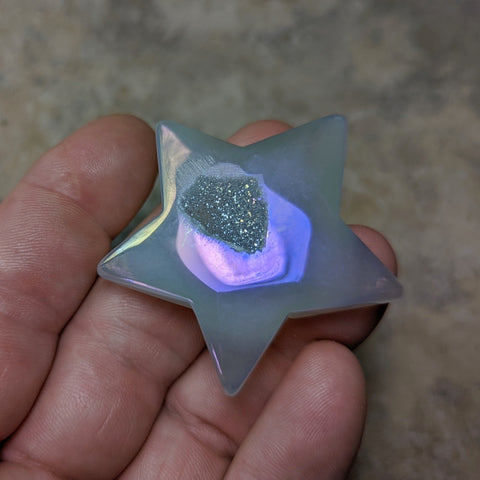 Angel Aura Druzy Agate Star~CRADAS01