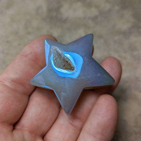 Angel Aura Druzy Agate Star~CRADAS02