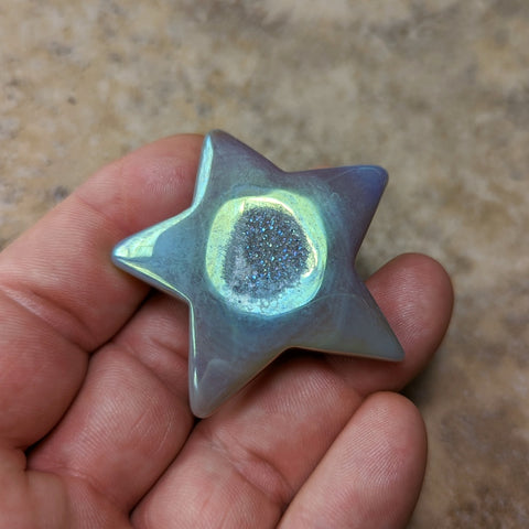 Angel Aura Druzy Agate Star~CRADAS05