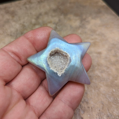 Angel Aura Druzy Agate Star~CRADAS09