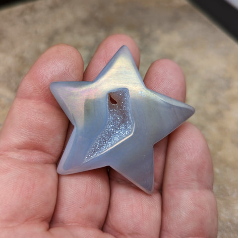 Angel Aura Druzy Agate Star~CRADAS11