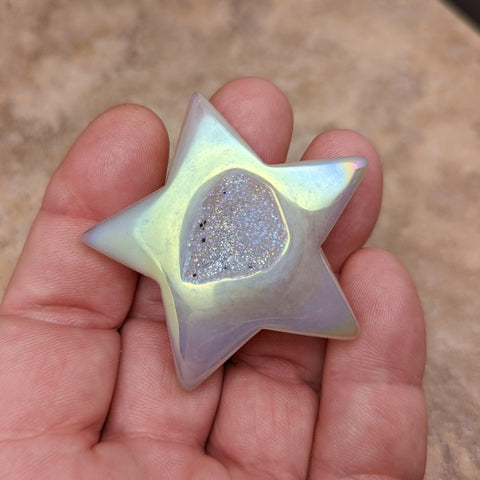 Angel Aura Druzy Agate Star~CRADAS14