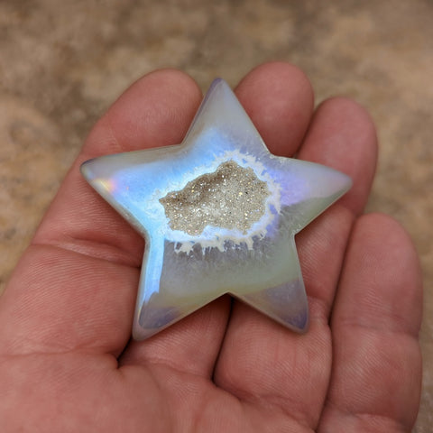 Angel Aura Druzy Agate Star~CRADAS15