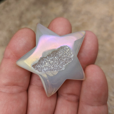 Angel Aura Druzy Agate Star~CRADAS17