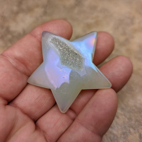 Angel Aura Druzy Agate Star~CRADAS18