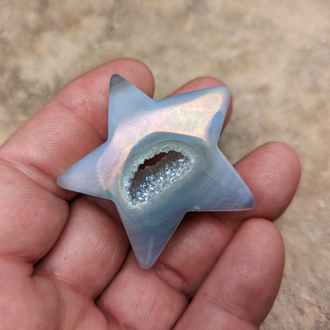 Angel Aura Druzy Agate Star~CRADAS20