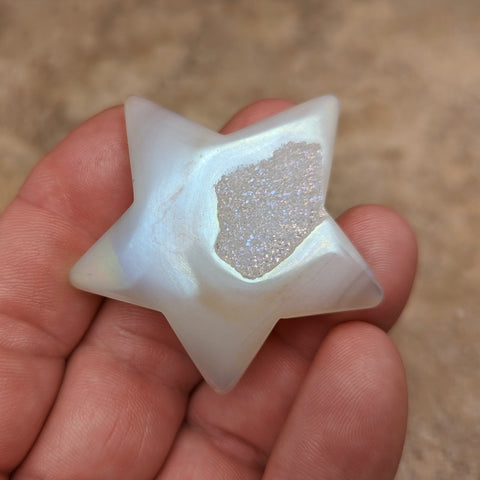 Angel Aura Druzy Agate Star~CRADAS21