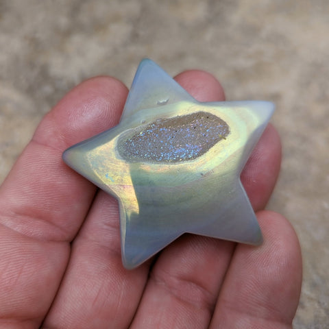 Angel Aura Druzy Agate Star~CRADAS23