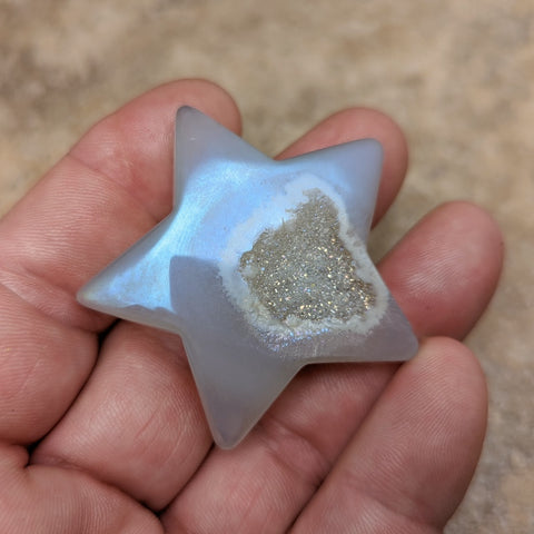 Angel Aura Druzy Agate Star~CRADAS24